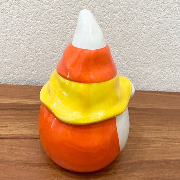 RAE DUNN Candy Coma Candy Corn Gnome Ceramic Halloween Figurine Fall Decor - Picture 6 of 12